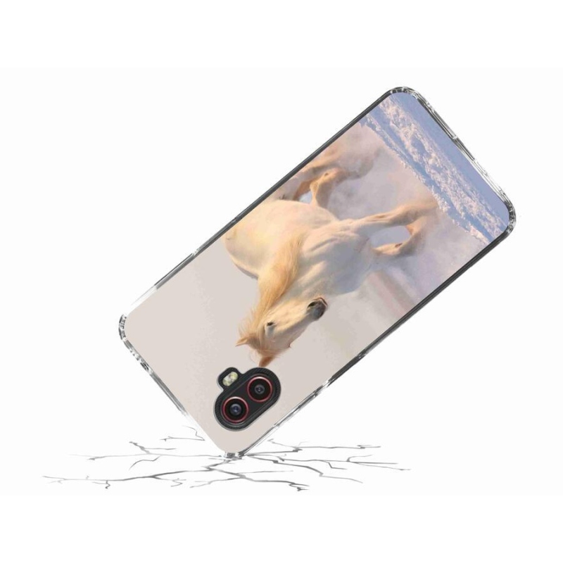 Gél tok mmCase a Samsung Galaxy Xcover 6 Pro készülékhez - ló a hóban