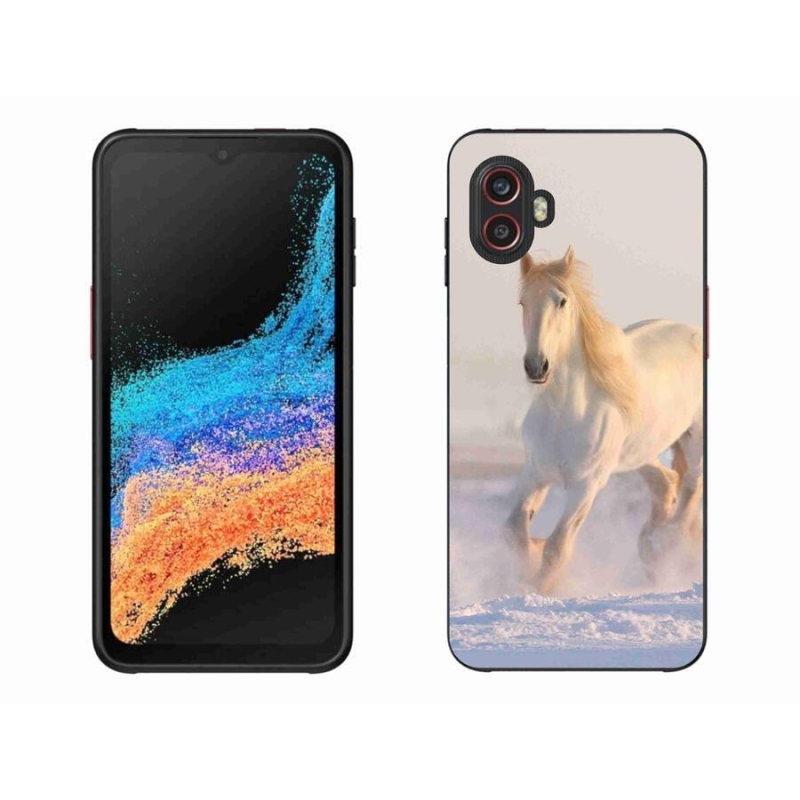 Gél tok mmCase a Samsung Galaxy Xcover 6 Pro készülékhez - ló a hóban