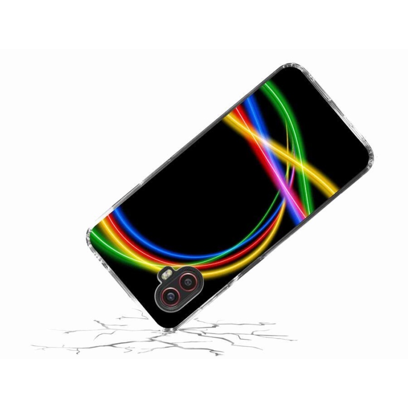 Gél tok mmCase a Samsung Galaxy Xcover 6 Pro készülékhez - neon körök