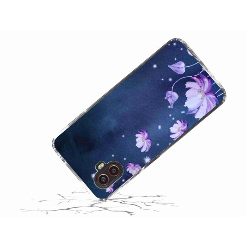 Gél tok mmCase mobiltelefonhoz Samsung Galaxy Xcover 6 Pro - hulló virágok