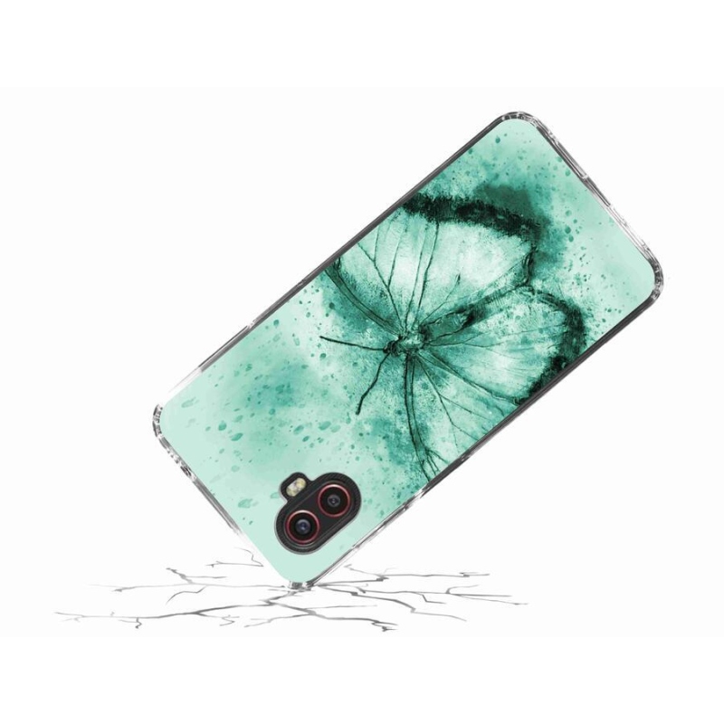 Gél tok mmCase a Samsung Galaxy Xcover 6 Pro készülékhez - zöld pillangó