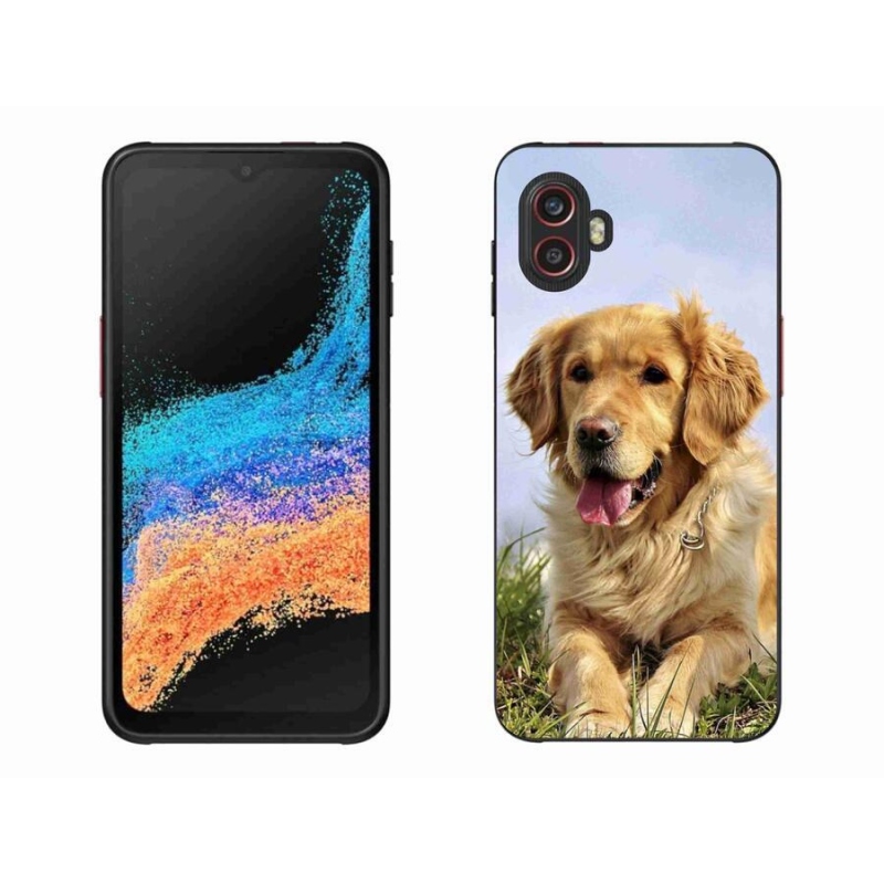 Gél tok mmCase mobiltelefonhoz Samsung Galaxy Xcover 6 Pro - arany retriever