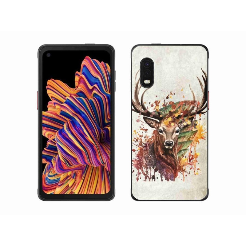 Gél tok mmCase Samsung Galaxy Xcover Pro készülékhez - szarvas 1