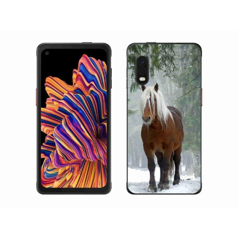 Gél tok mmCase a Samsung Galaxy Xcover Pro készülékhez - ló az erdőben