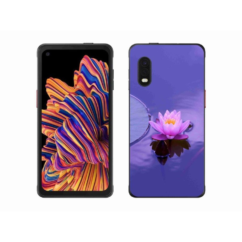 Gél tok mmCase mobiltelefonhoz Samsung Galaxy Xcover Pro - virág a felületen