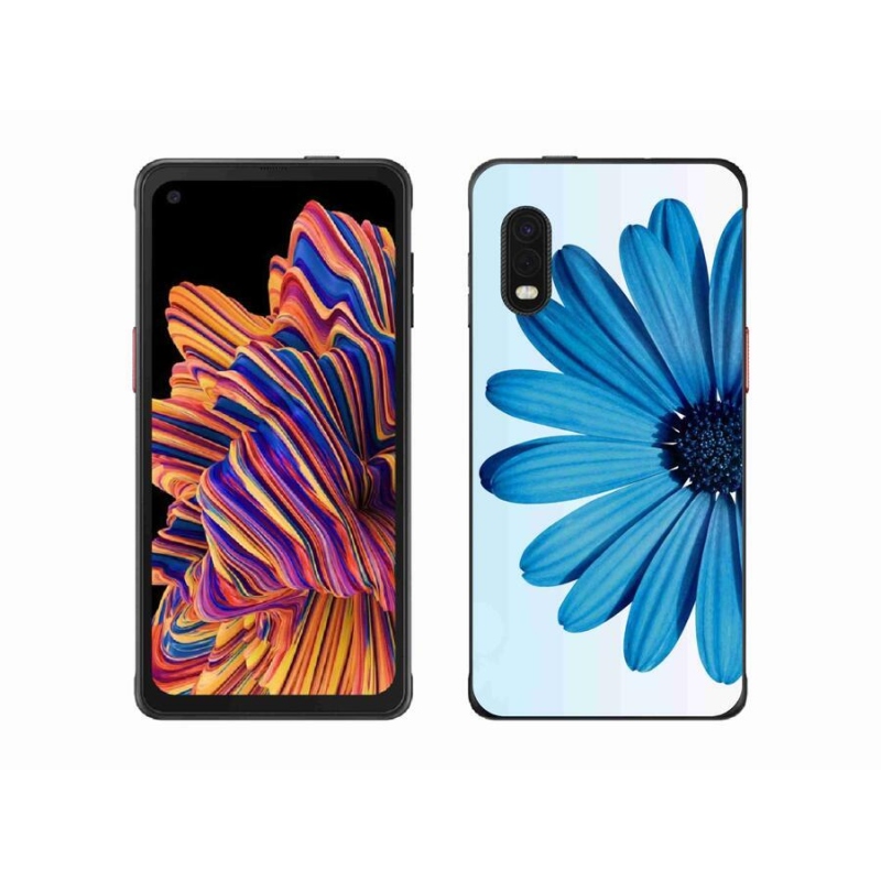 Gél tok mmCase a Samsung Galaxy Xcover Pro készülékhez - kék margaréta