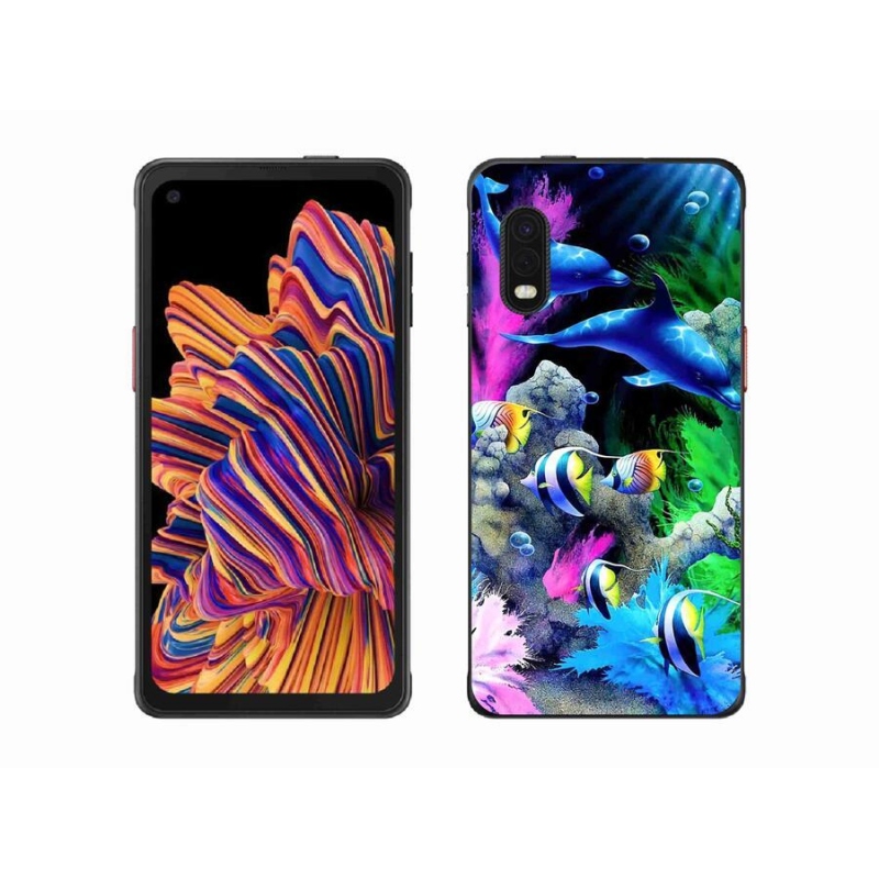 Gél tok mmCase Samsung Galaxy Xcover Pro készülékhez - tengeri világ