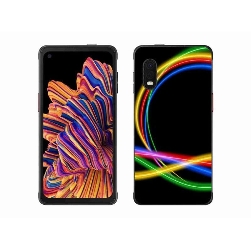 Gél tok mmCase Samsung Galaxy Xcover Pro készülékhez - neon körök