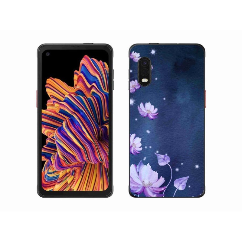 Gél tok mmCase mobiltelefonhoz Samsung Galaxy Xcover Pro - hulló virágok