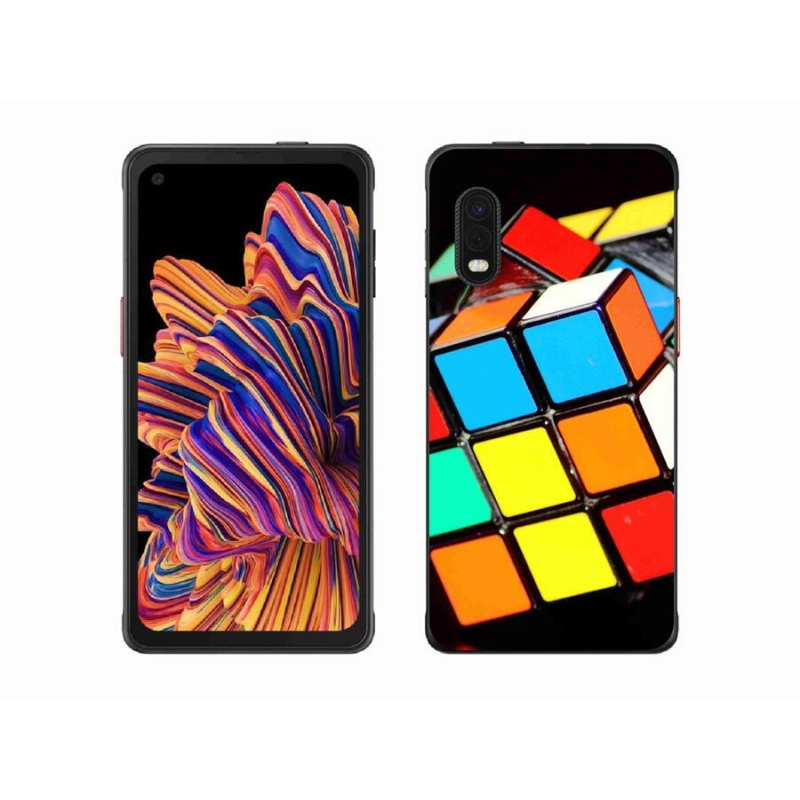 Gél tok mmCase Samsung Galaxy Xcover Pro készülékhez - Rubik-kocka