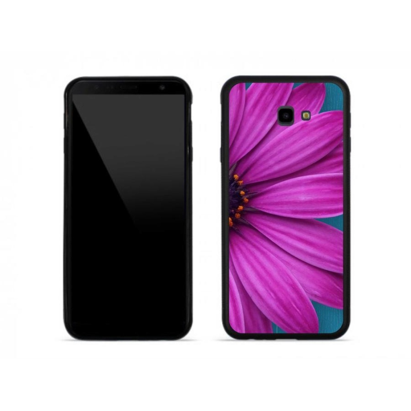 Gél tok mmCase mobiltelefonhoz Samsung J4 Plus - lila százszorszép