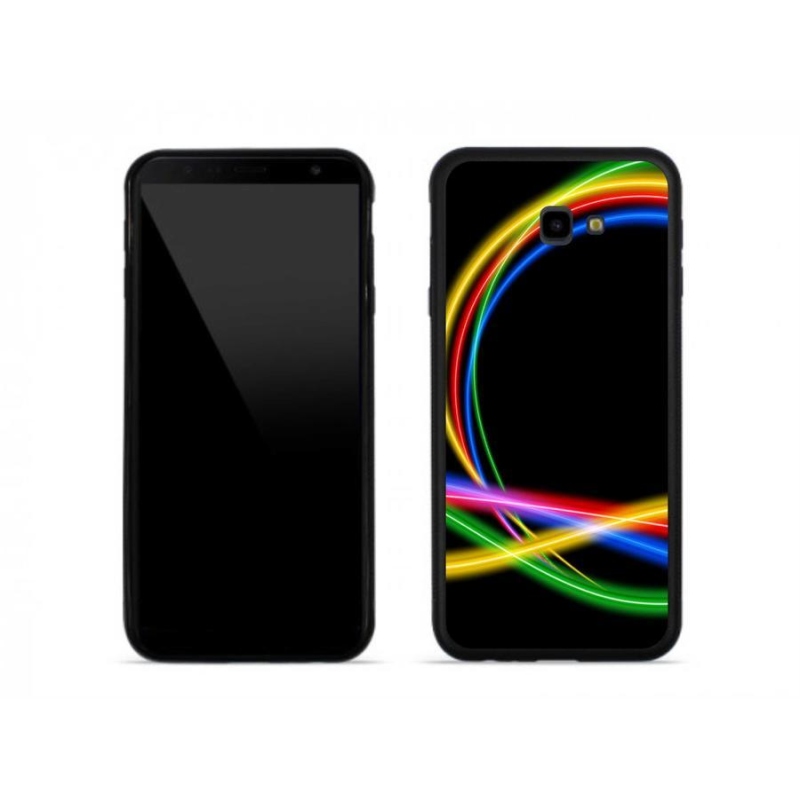 Gél tok mmCase a Samsung J4 Plus számára - neon körök