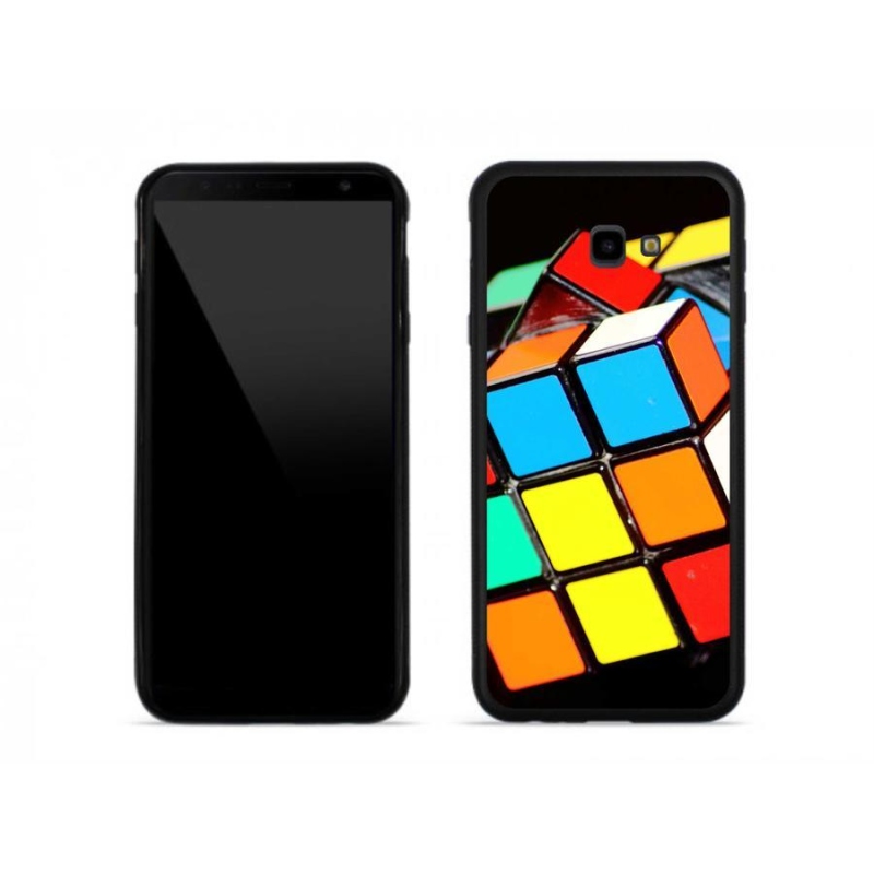 Gél tok mmCase a Samsung J4 Plus számára - Rubik-kocka
