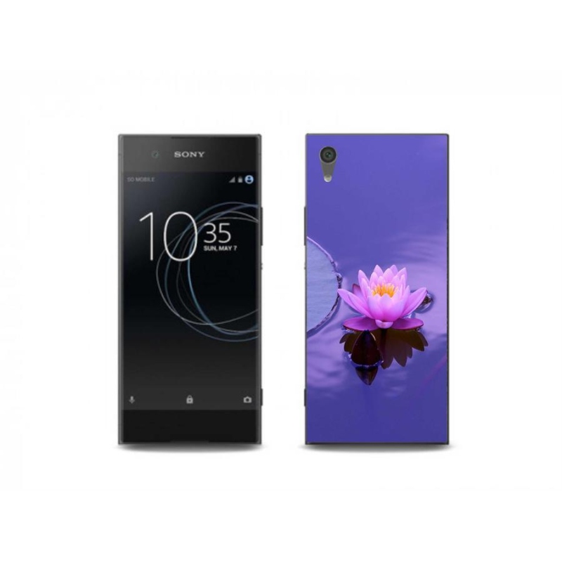 Gél tok mmCase a Sony Xperia XA1 Plus készülékhez - virág a felületen