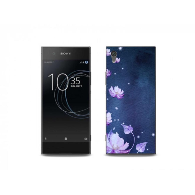 Gél tok mmCase a Sony Xperia XA1 Plus számára - hulló virágok