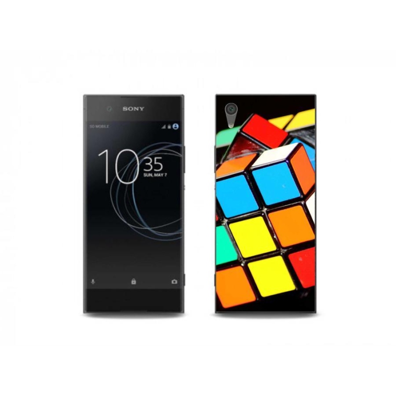 Gél tok mmCase a Sony Xperia XA1 Plus készülékhez - Rubik-kocka