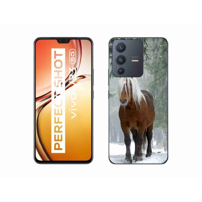 Gél tok mmCase a Vivo V23 5G-hez - ló az erdőben