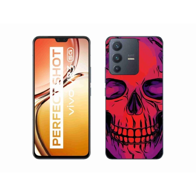 Gél tok mmCase a Vivo V23 5G készülékhez - koponya