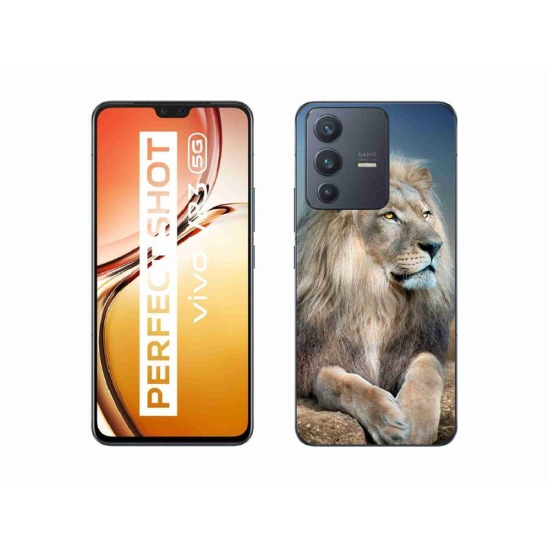 Gél tok mmCase a Vivo V23 5G-hez - Lion 1
