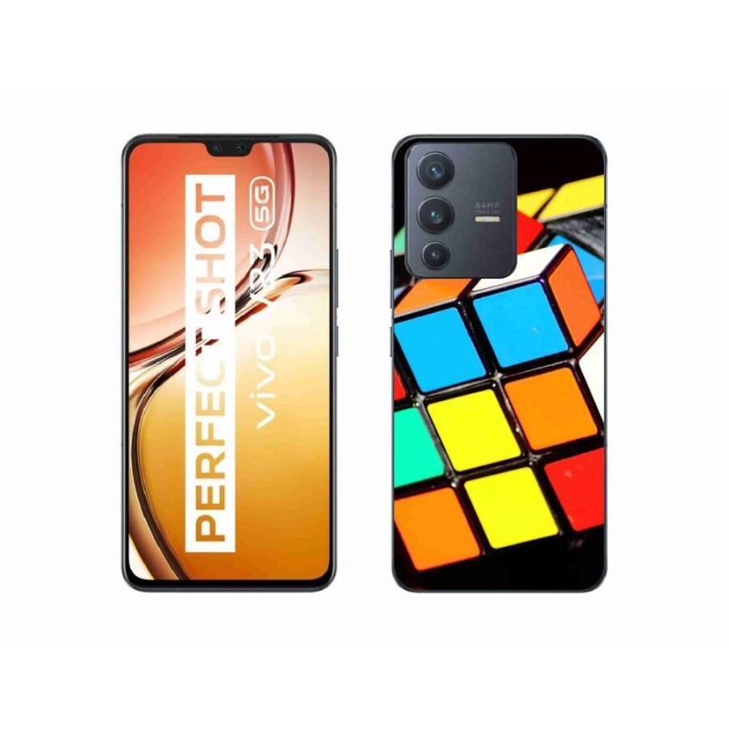 Gél tok mmCase a Vivo V23 5G-hez - Rubik-kocka