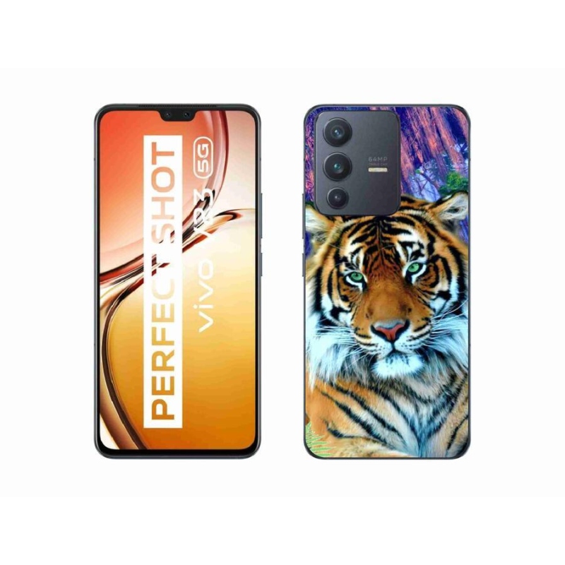 Gél tok mmCase a Vivo V23 5G készülékhez - tigris