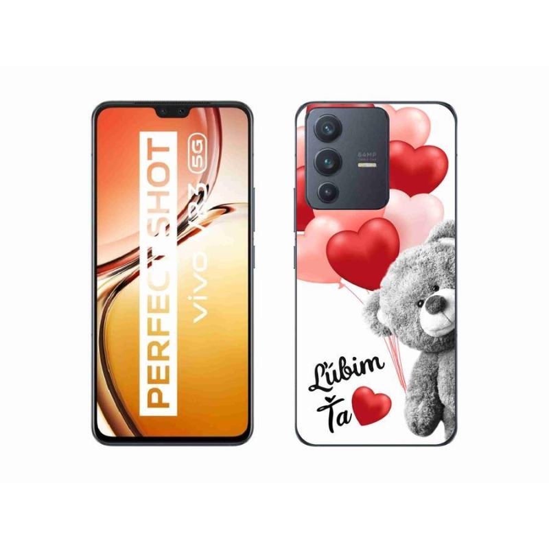 Gél tok mmCase a mobil Vivo V23 5G - I love you en