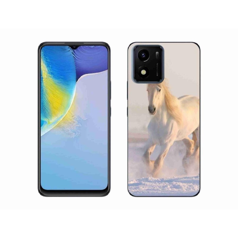 Gél tok mmCase mobiltelefonhoz Vivo Y01 - ló a hóban