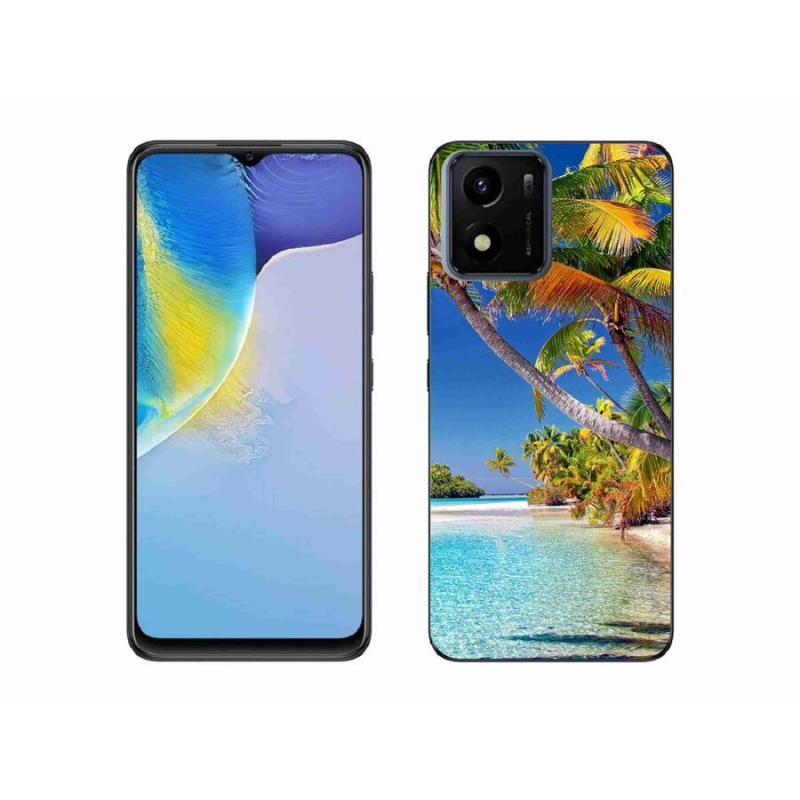 Gél tok mmCase mobiltelefonhoz Vivo Y01 - tengerpart