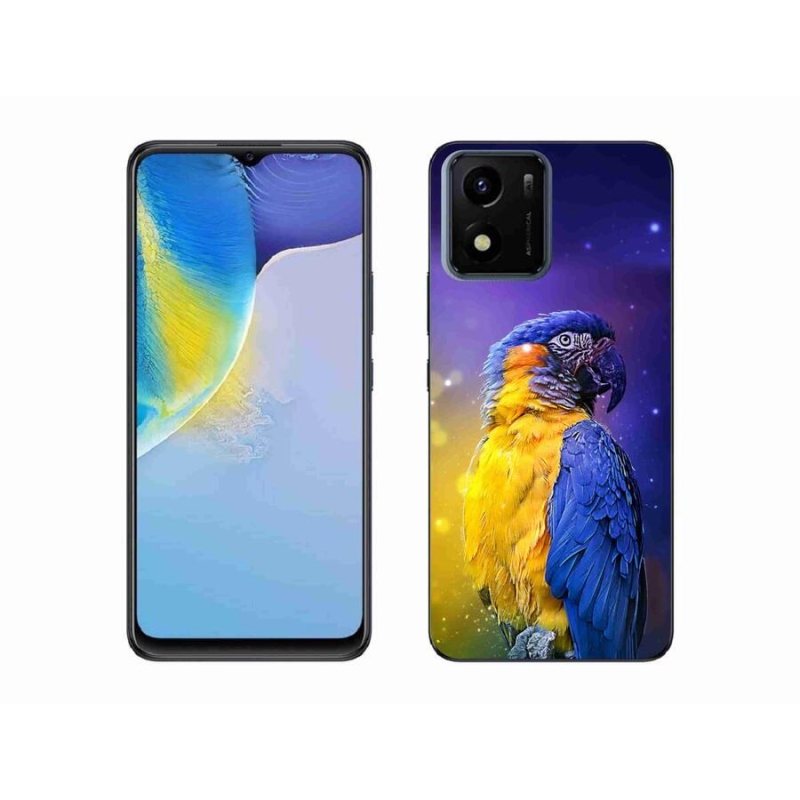 Gél tok mmCase mobiltelefonhoz Vivo Y01 - papagáj ara 1