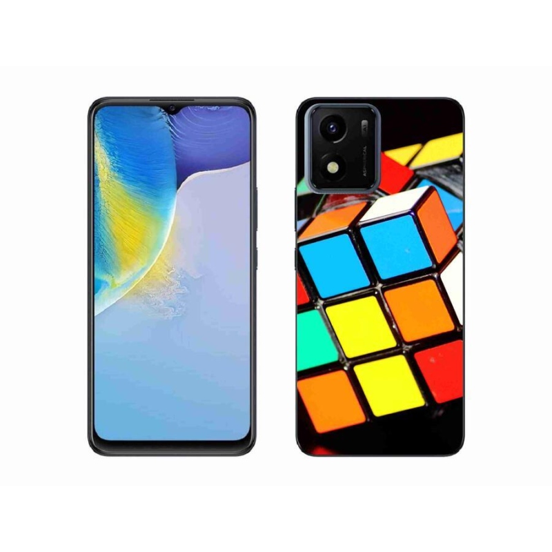 Gél tok mmCase mobiltelefonhoz Vivo Y01 - Rubik-kocka