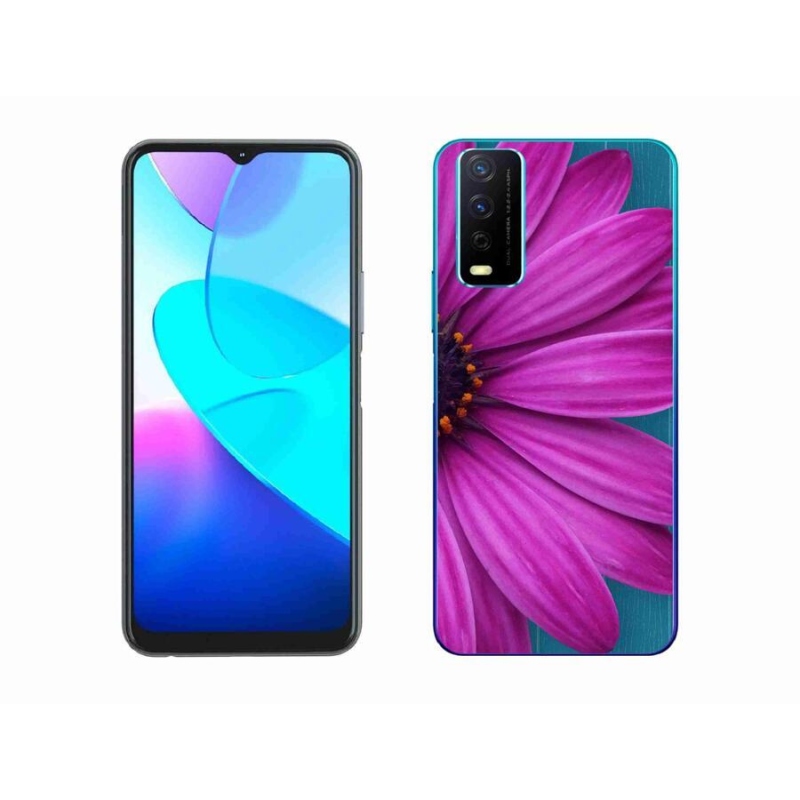 Gél tok mmCase a Vivo Y11s/Y20s készülékhez - lila margaréta