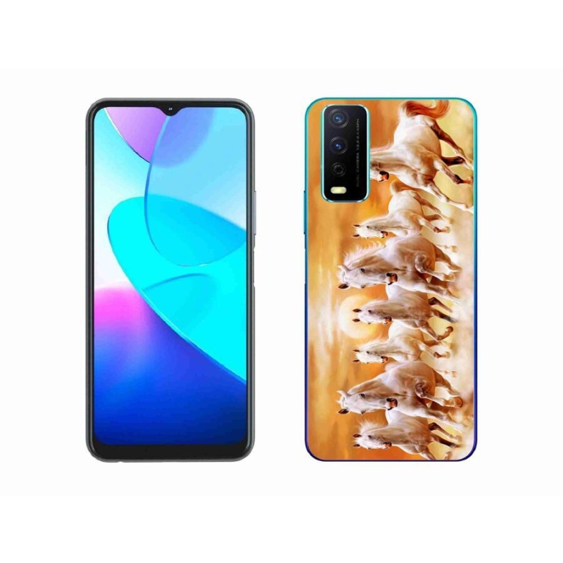 Gél tok mmCase a Vivo Y11s/Y20s készülékhez - lovak 2