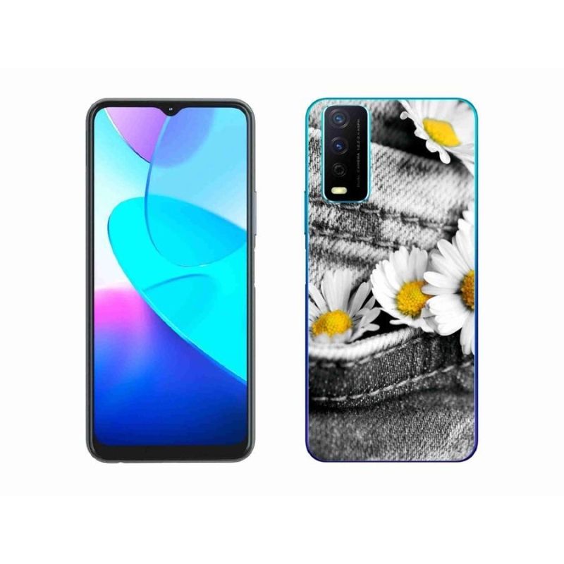 Gél tok mmCase mobiltelefonhoz Vivo Y11s/Y20s - százszorszépek