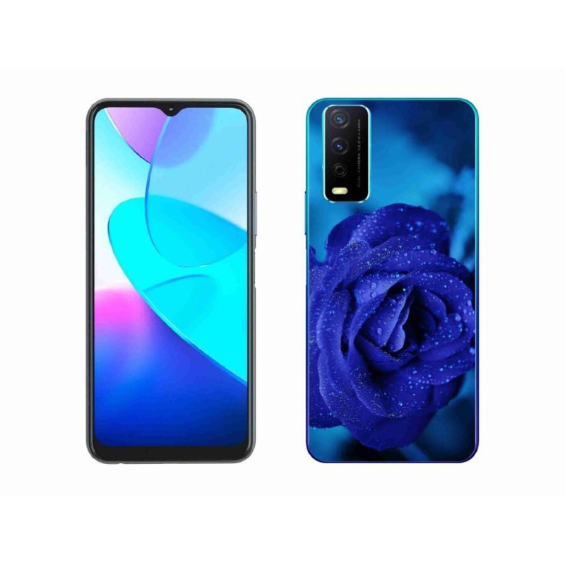Gél tok mmCase a Vivo Y11s/Y20s készülékhez - kék rózsa