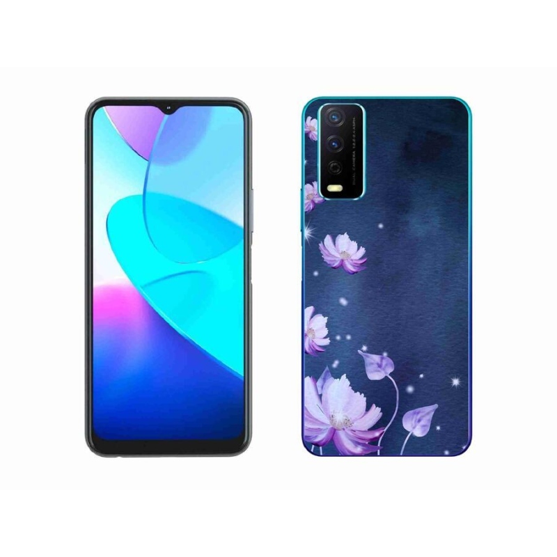Gél tok mmCase a Vivo Y11s/Y20s készülékhez - hulló virágok