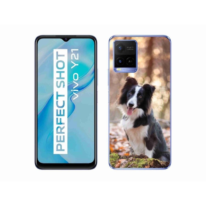 Gél tok mmCase mobiltelefonhoz Vivo Y21/Y21s/Y33s - border colie 1