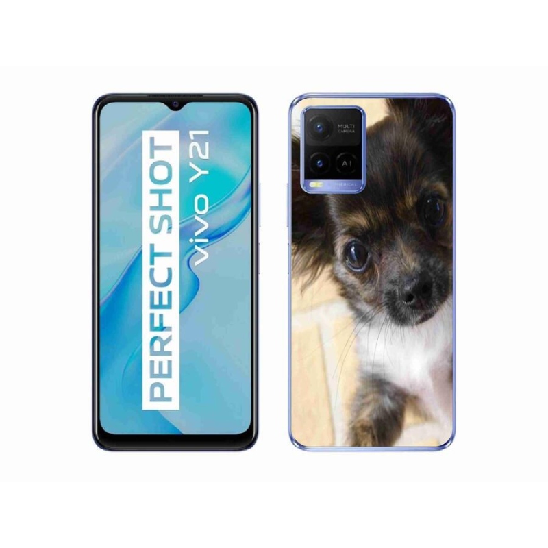 Gél tok mmCase mobiltelefonhoz Vivo Y21/Y21s/Y33s - chihuahua 2