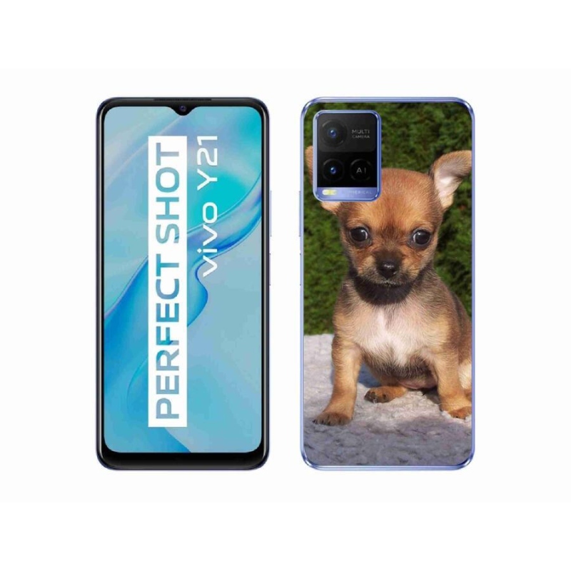 Gél tok mmCase mobiltelefonhoz Vivo Y21/Y21s/Y33s - chihuahua 3