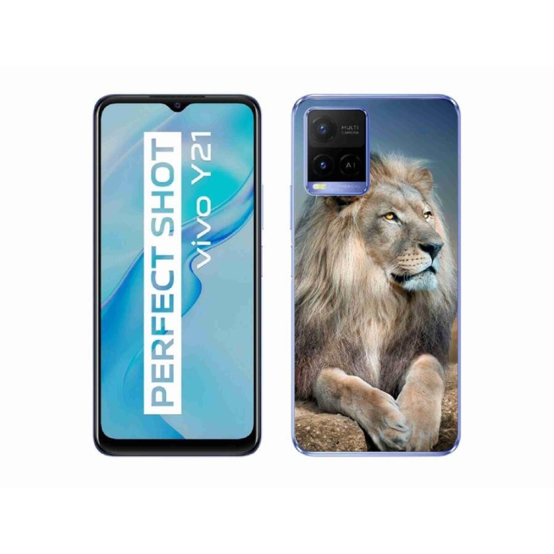 Gél tok mmCase a Vivo Y21/Y21s/Y33s készülékhez - Lion 1