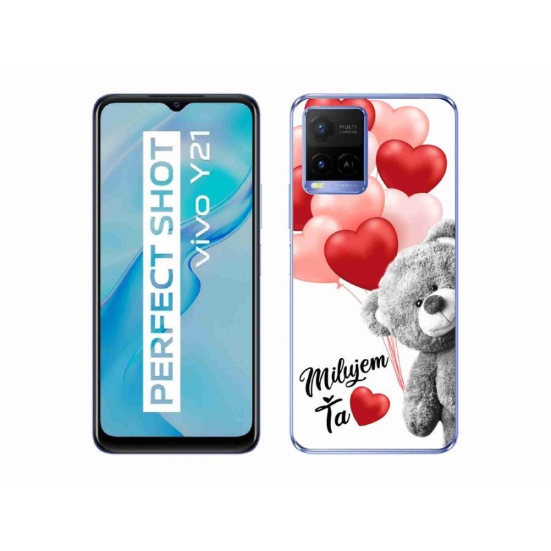 Gél tok mmCase a Vivo Y21/Y21s/Y33s készülékhez - I love you