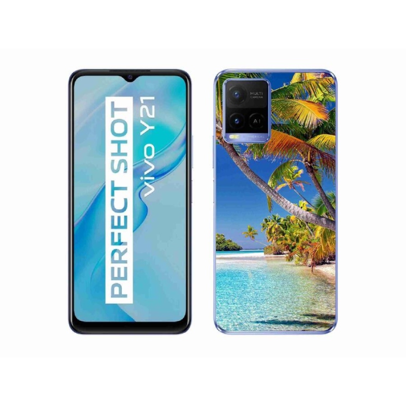 Gél tok mmCase a Vivo Y21/Y21s/Y33s készülékhez - tengerparton