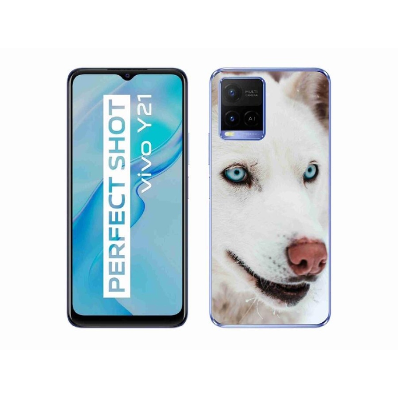 Gél tok mmCase a Vivo Y21/Y21s/Y33s készülékhez - kutyaszemmel nézve