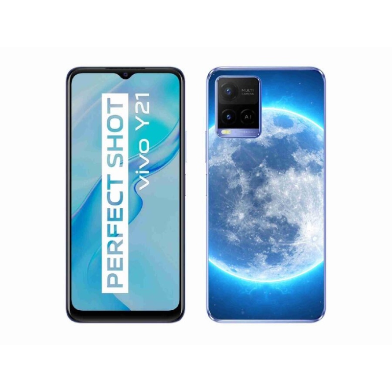 Gél tok mmCase a Vivo Y21/Y21s/Y33s modellhez - földgömb