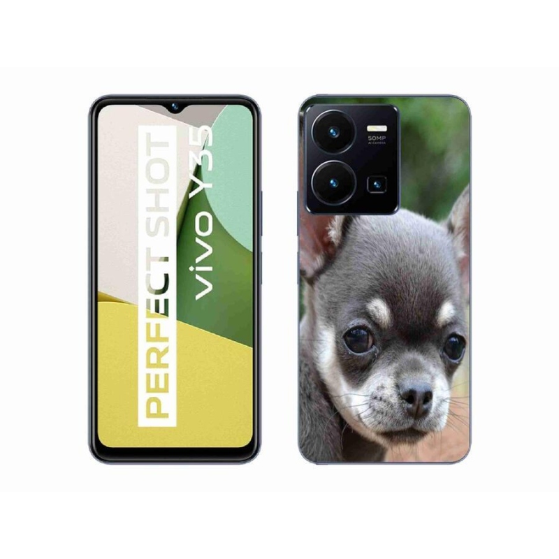 Gél tok mmCase mobiltelefonhoz Vivo Y35 - chihuahua