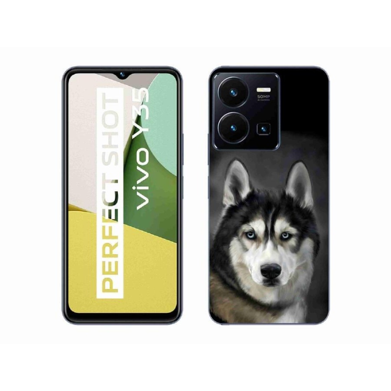 Gél tok mmCase mobil Vivo Y35 - husky