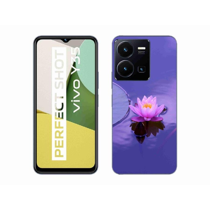 Gél tok mmCase mobil Vivo Y35 - virág a felszínen