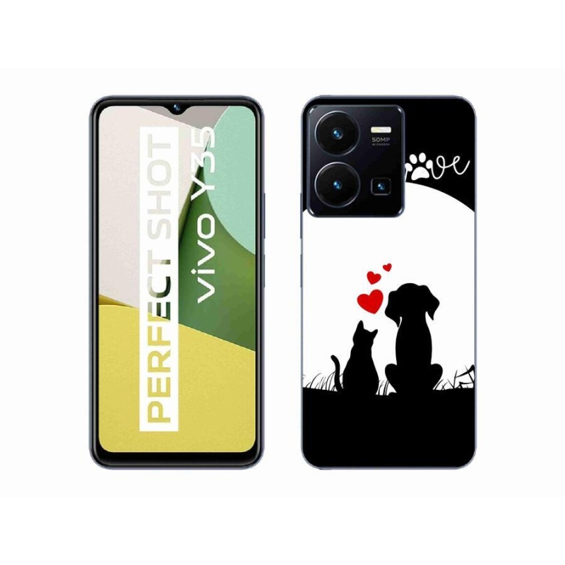 Gél tok mmCase a Vivo Y35-hez - állatszerelem