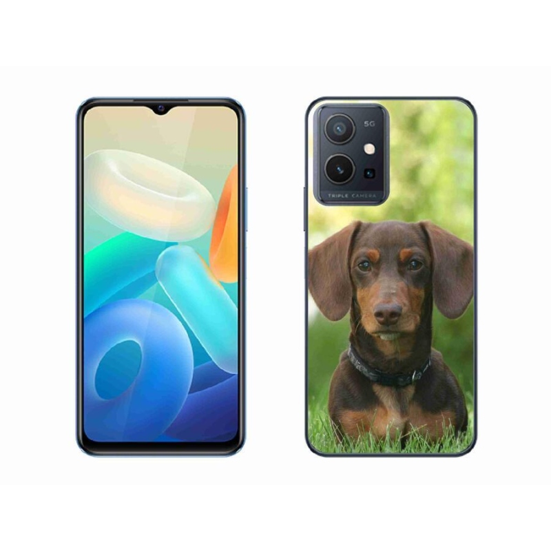 Gél tok mmCase a Vivo Y55 5G készülékhez - barna tacskó