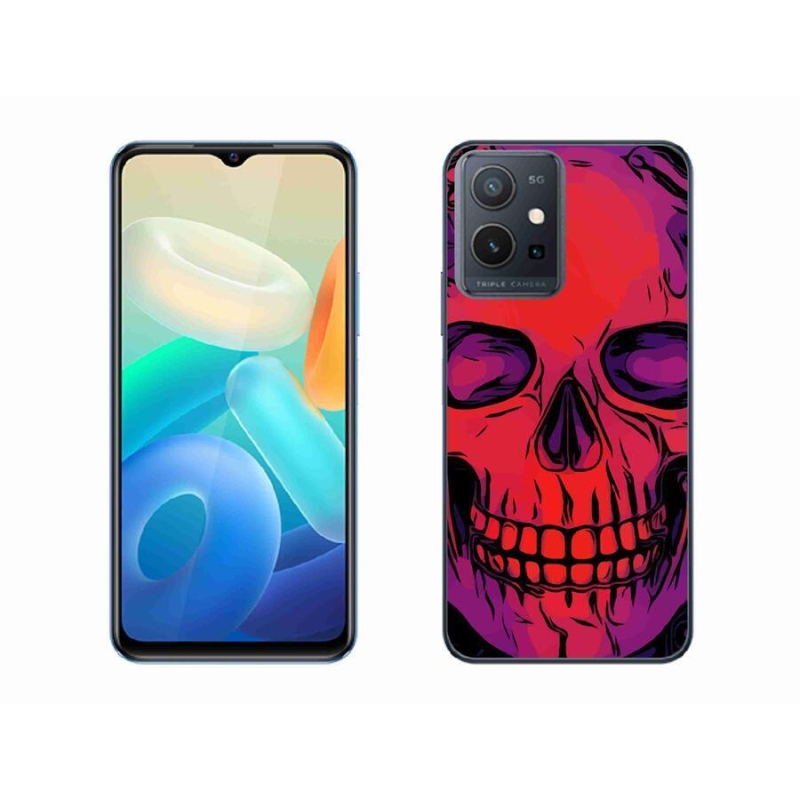 Gél tok mmCase a Vivo Y55 5G készülékhez - koponya