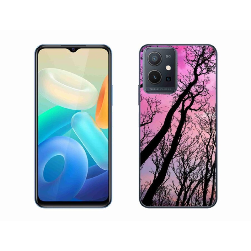 Gél tok mmCase a Vivo Y55 5G-hez - kidőlt fák